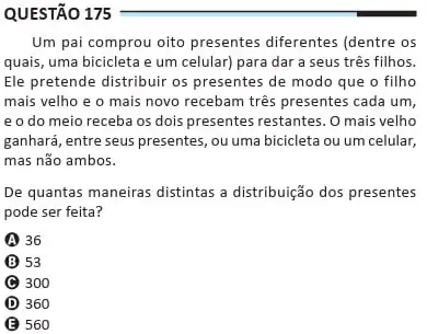 Questão do ENEM 2025